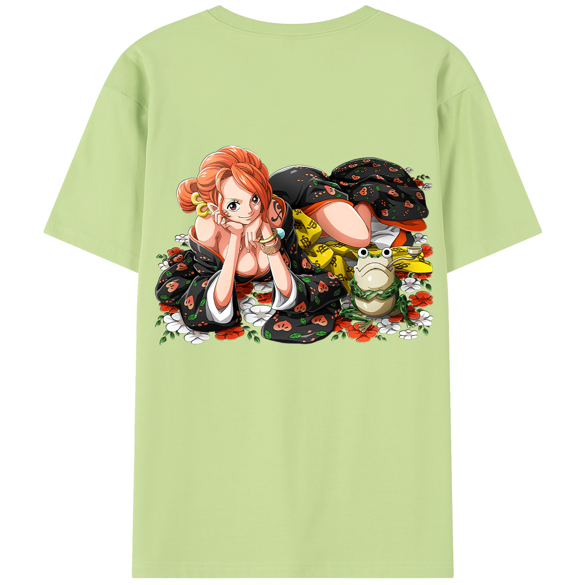 ワンピース ナミ ONE PIECE Nami 綿100％半袖Tシャツ（背面プリント）